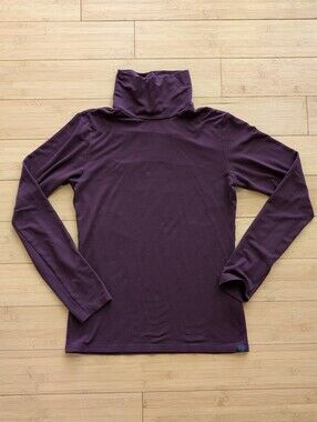 Uniqlo Purple Extra Warm Heattech Long Sleeve Turtleneck Top